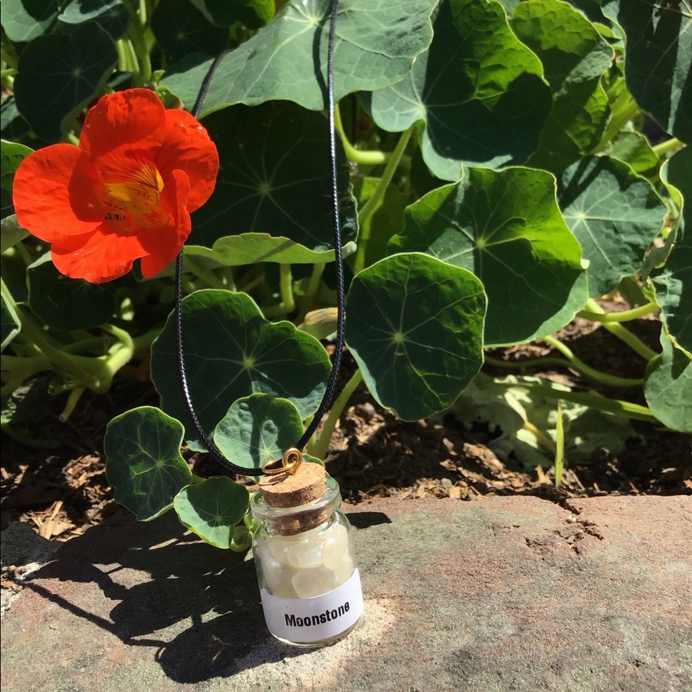 Crystals (Moonstone) In A Bottle Mini